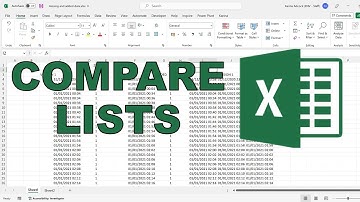 How to compare two lists to find missing values in excel