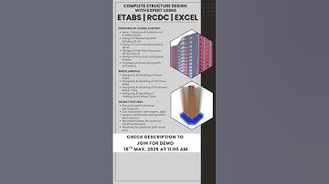 A new batch of live training programs on ETABS RCDC EXCEL Complete RCC Structure Design Struct Soft