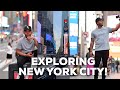 24 HOURS IN NEW YORK CITY *Good Eats, Shopping, Time Square + More* | Travel Vlog | DOPEDJ