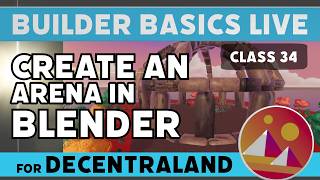 Building a Decentraland Arena in Blender with a Falling Block Animation