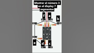 Display 7 segmentos mostral el numero 3 | Increíble componente #diy #motivation