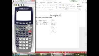 Honors PreCalc: 7.8 - Applications of Matrices and Determinants