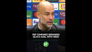 Pep compares Bernardo Silva's header to MESSI🔨🤣