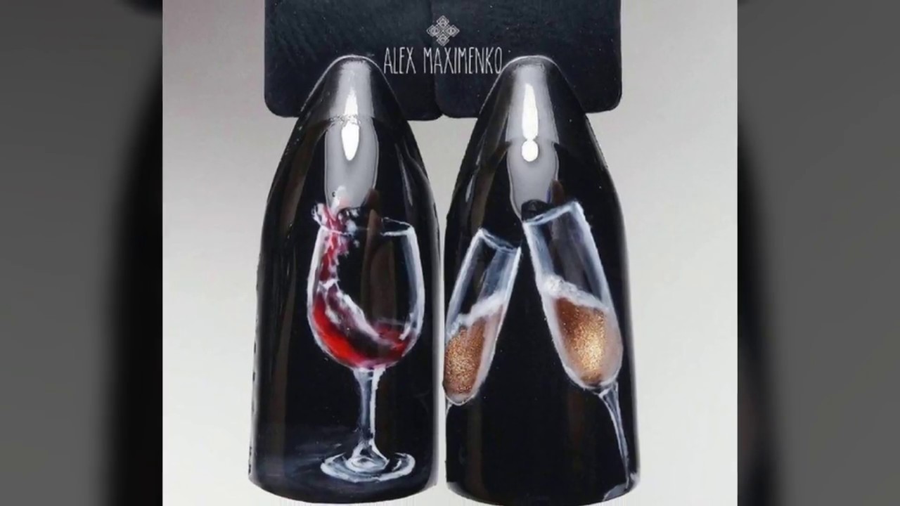 Wine bottle nail art - wide 4