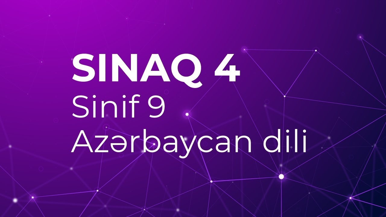 Azərbaycan dili 9-cu sinif  Güvən Sınaq 4 Buraxılış fənləri üzrə