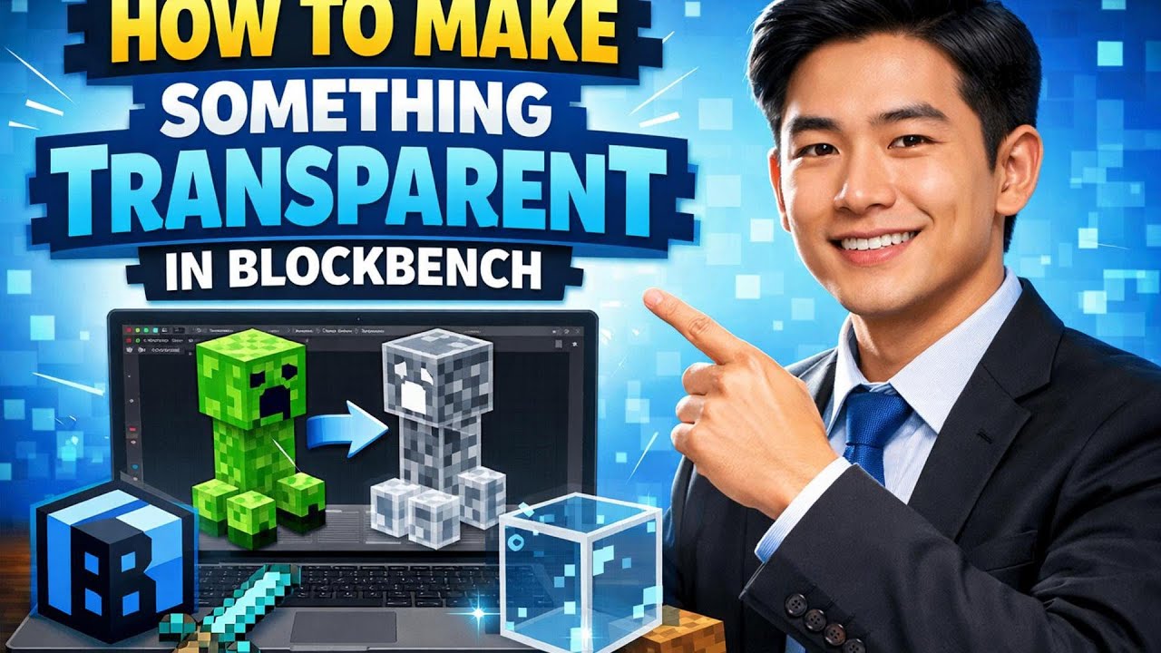 How to MAKE SOMETHING TRANSPARENT in Blockbench (Step by Step) - YouTube