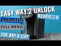 Easy How to Unlock your Keurig 2.0 - Full Menu, Any Size Coffee, Use any K Cups - Hack Unlocked Mods