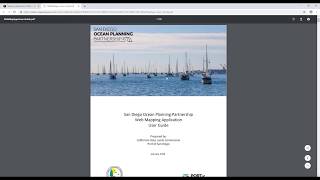 San Diego Ocean Planning Partnership Web Mapping Application Tutorial screenshot 2