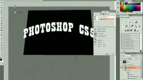 Photoshop CS5 Extended: Create 3D Text Using Repoussé