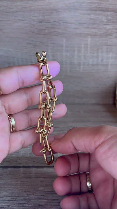 Magkanu na sasangla yung tiffany hardware bracelet ko # #gold #investment #jewelry