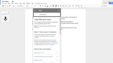 Voice Typing In Google Docs: A Quick Introduction #googledocs #teachonline