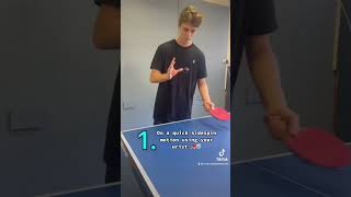 How to do the Snake shot ??? pingpong serve tabletennis shorts tutorial