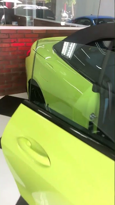 BMW M4 YELLOW COMPETITION CABRIOLET 2022 #shorts