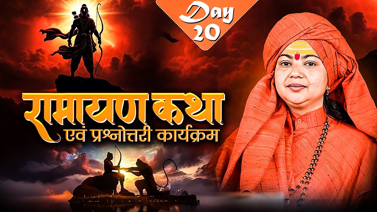 LIVE   Day- 20| RAMAYAN SATSANG | Maa Dhyanmurti Ji Maharaj | Vrindavan