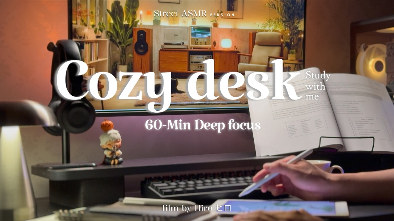 Can You Focus for 60 Minutes? 🔥 Study With Me | No Music | Fireplace Ambience