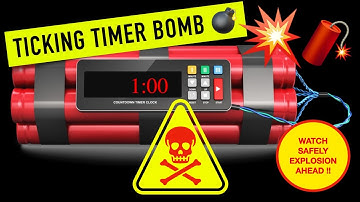 Bomb Explosion 1 Minute Countdown Timer ⏳💣 | With Bomb Explosion Effect 💥🔥