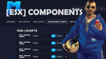 [ESX] FIVEM WEAPON COMPONENTS SCRIPT WiTH TINTS AND AMMO AND WEAPON MENU (GTA ROLEPLAY FIVEM SCRIPT)