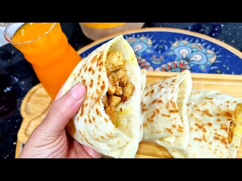 مطبخ ام وليد / ميني سندويتش شوارما مع خبز ساهل و بسيط طراوة و بنة 😋😋😍.