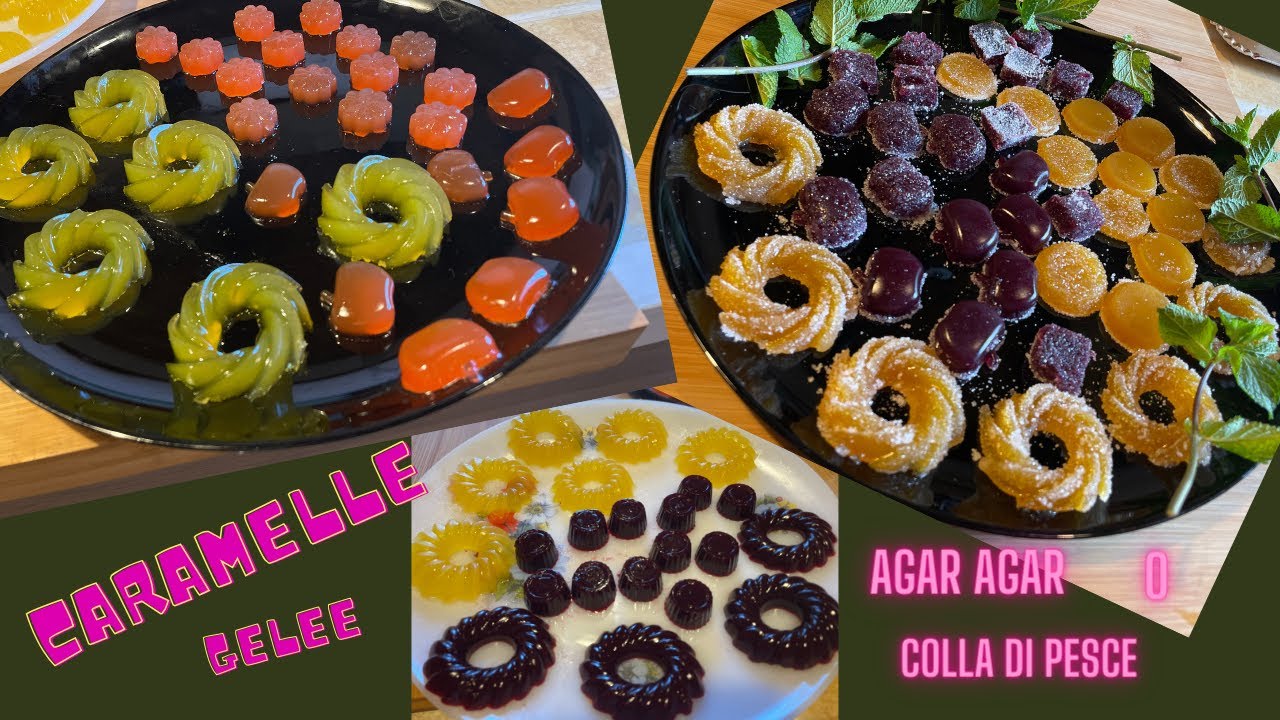 AGAR AGAR O COLLA DI PESCE CARAMELLE GELEE