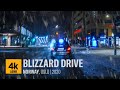 4K DRIVING IN BLIZZARD | DRIVING THROUGH OSLO IN SNOWSTORM 2020