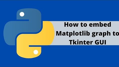 Tkinter Python GUI Tutorial For Beginners - How to embed Matplotlib graph to Tkinter GUI