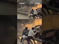 Good samaritans rescue person from burning car on highway