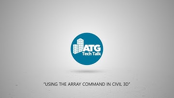 Using the Array Command in Civil 3D