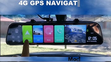 Joycar J50 Demo Video 4G GPS Navigation Car DVR Streaming Rearview Mirror