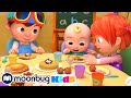 CoComelon - Lagu Sarapan | Kartun anak anak | Moonbug Kids Indonesia