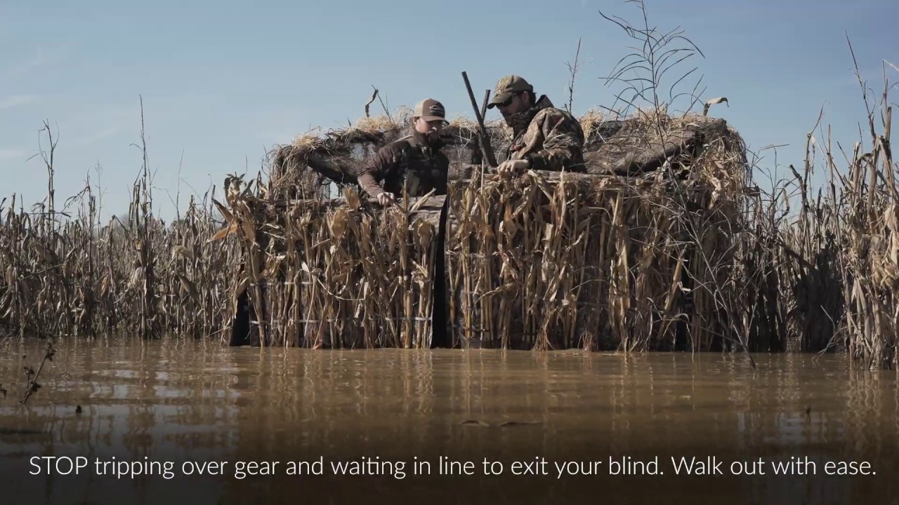 How to brush a duck blind