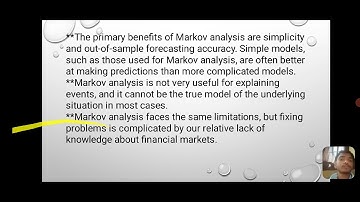 maths : Markov Analysis..!
