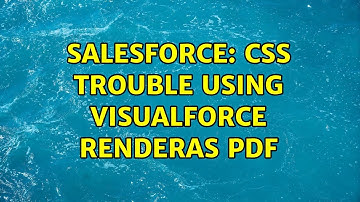 Salesforce: css trouble using visualforce renderas PDF