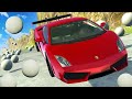 1000 Ball AVALANCHE Takes Out a Lamborghini on a Mountain in BeamNG Drive Mods!