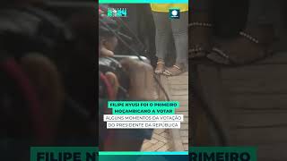 Filipe Nyusi Was The First Mozambican To Vote