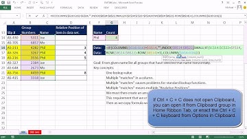 Excel Magic Trick 986 One Lookup Value, Extract Multiple Items, Display Horizontally (A Closer Look)