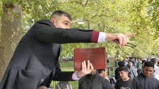 Ex-Muslim Preacher - Is Muhammad in the Bible? - Speakers Corner Hyde Park London 25-9-2022.