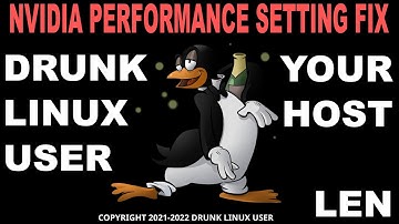 NVIDIA PERFORMANCE SETTING FIX (GTK & KDE)