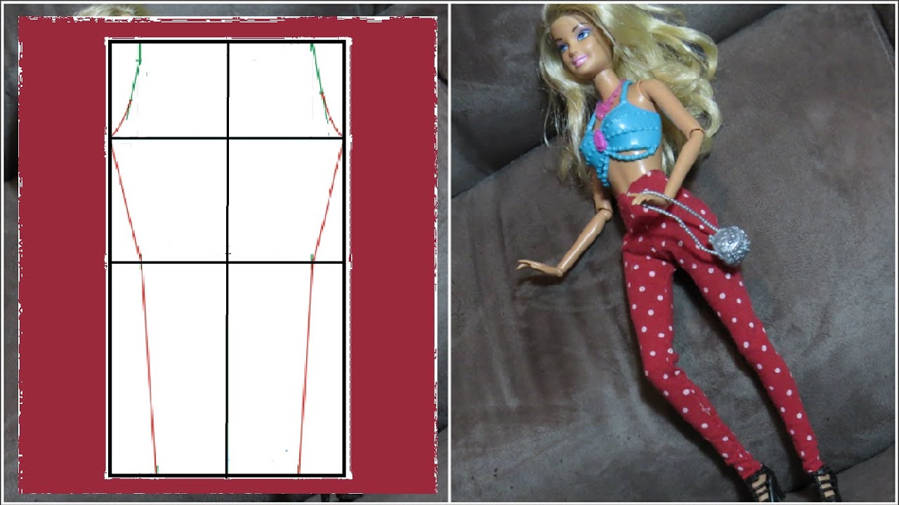 Roupa para Barbie com Molde para Imprimir 