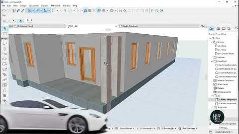 Archicad Tutorial || How To 3d Any Floor Plan Design || Start To Finish