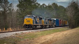 Chasing CSX M692 on the McCormick Subdivision with a Flared MAC Leader