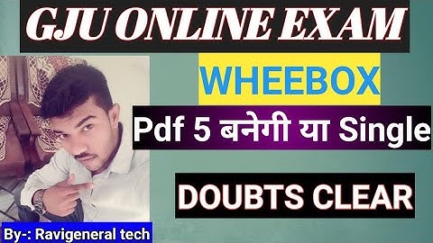 gju wheebox pdf problem solve gju exam update gju latest update