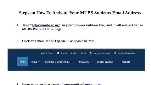 😎How to set up a Mubs student email address