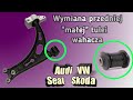 Wymiana przedniej maej tulei wahacza skoda volkswagen audi seat