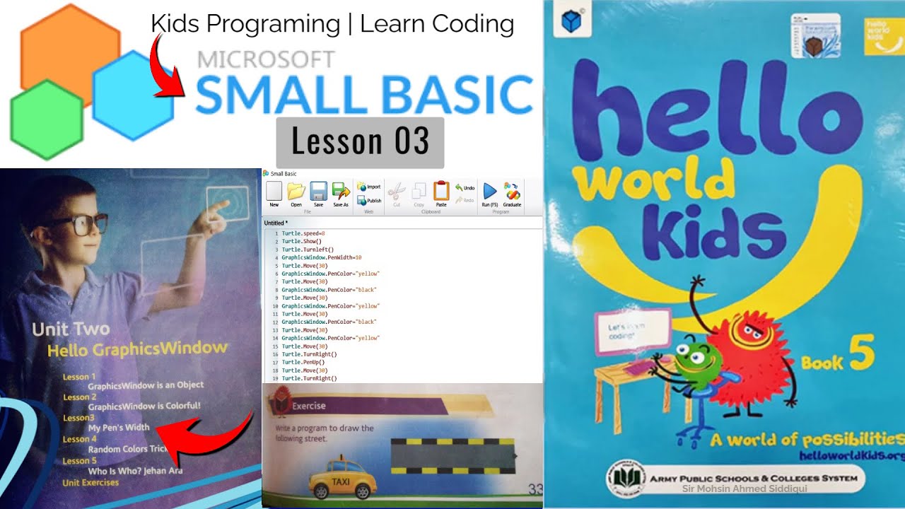 Learn Microsoft Small Basic Step-by-Step for Beginners | Graphic Window ...
