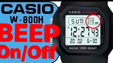 CASIO W-800H - How to turn hourly beep ON/OFF