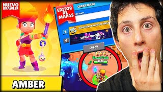 NUEVO BRAWLER LEGENDARIO *AMBER* Y CREADOR DE MAPAS en Brawl Stars - Brawl Talk - WithZack