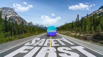 Perspective text in Canva Typography Tutorial | How To Add Text On The Road Image