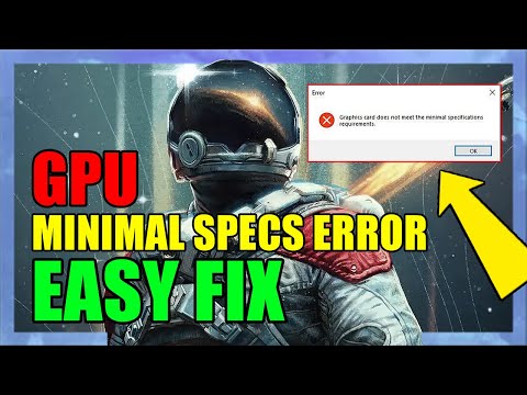 Fix Starfield Error Graphics Card Does Not Meet The Minimal Specifications Requirements - (Working!)