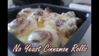 Easy Quick Cinnamon Rolls without YEAST Recipe