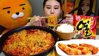 열라면3봉에 밥말아 먹기 라면 먹방 Mukbang